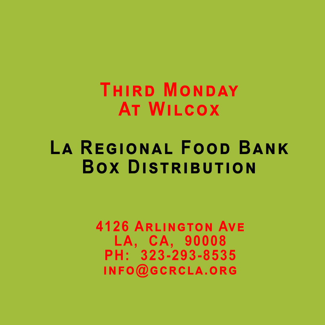 Third Mondays Food Distribution