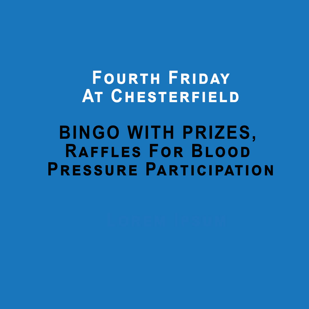 Fourth-Friday-BINGO-WITH-PRIZES,-Raffles-For-Blood-Pressure-Participation--Chesterfield