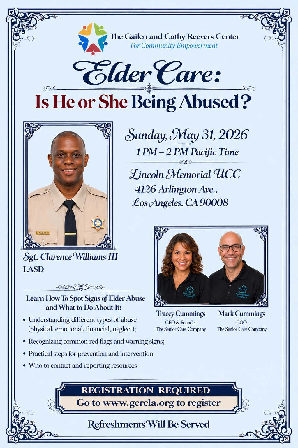 Elder Care:<br />
Is He or She Being Abused?