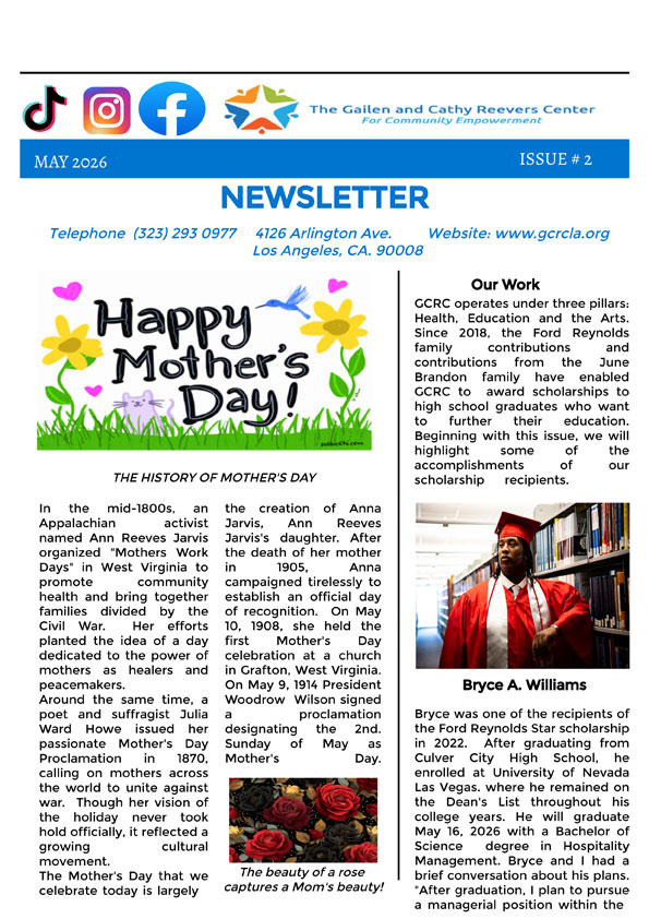 May 2026 Newsletter